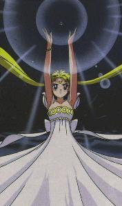 Princess Serena using her Crystal