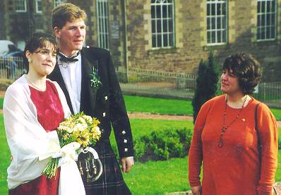  Mr and Mrs Gordon and Harri at New Lanark