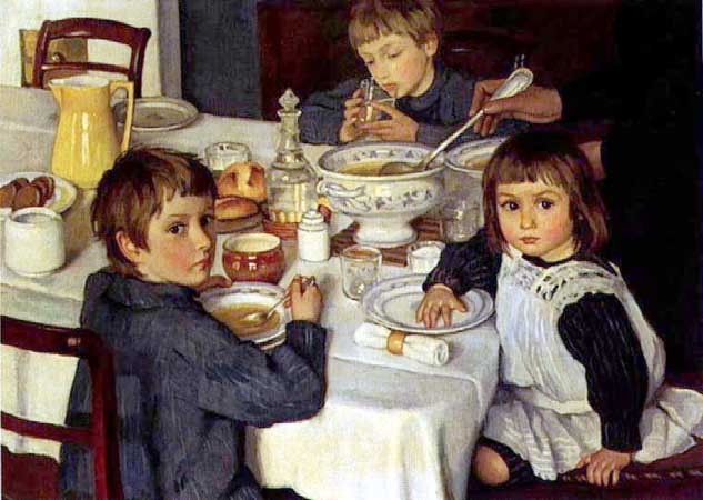 At the Breakfast