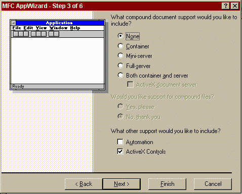MFC AppWizard: Step 3
