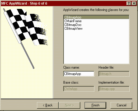 MFC AppWizard: Step 6