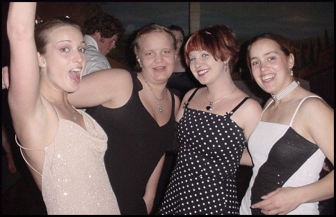 Rachel, guest, Mindy, Rhi