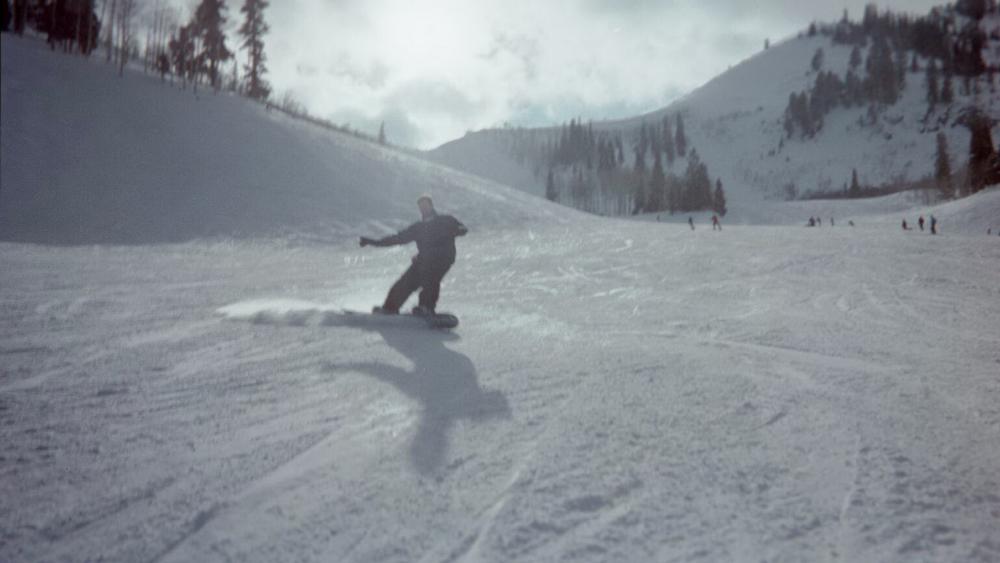 Tom trying to look good, he caught an edge right after this.