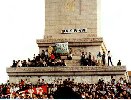 Students peacefully protesting