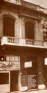 Fachada de la casa de Ernesto Caprario, en Soriano nro. 99. El lugar donde hace 100 aos se fund el Club Nacional de Football.