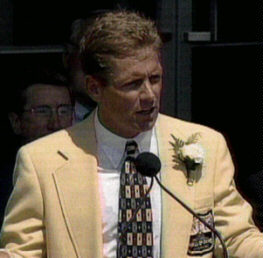 Largent at NFL Hall of Fame induction
