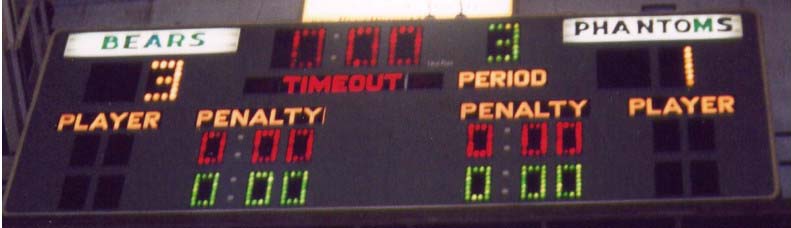 Hersheypark Arena scoreboard