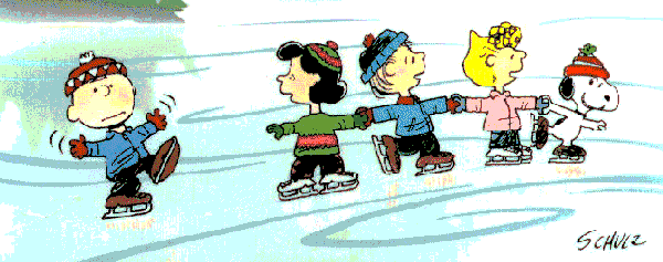 Peanuts Gang Skating, Bruslen���Eiskunstlauf, Kunstrijden, Patina磯 Art���ica,