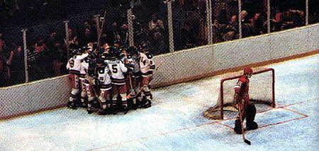 Celebrating after a goal against Russia