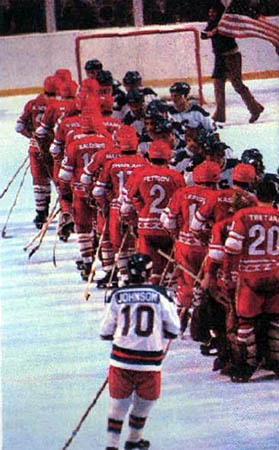 Shaking hands with the Russians