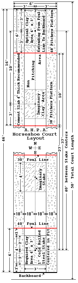 A.H.P.A. Court Layout