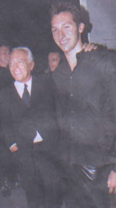 Ian with Giorgio Armani