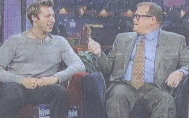 Ian with Drew Carrey on the Tonight Show