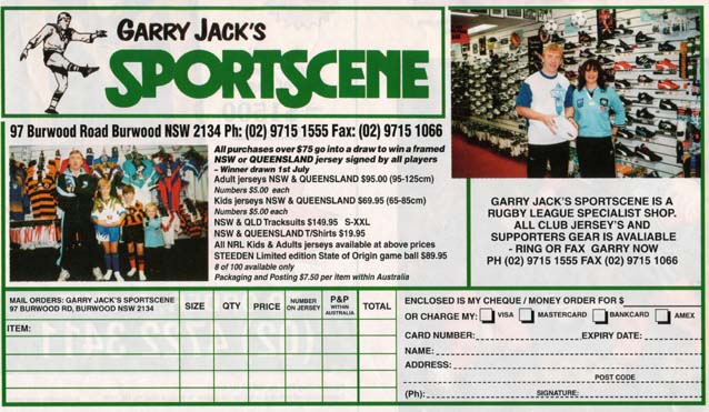 Garry Jack's Sportscene ad