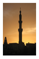 A mosque at sunset in Luxor, Egypt - click to view.