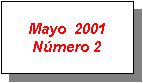 Text Box: Mayo  2001
Nmero 2
