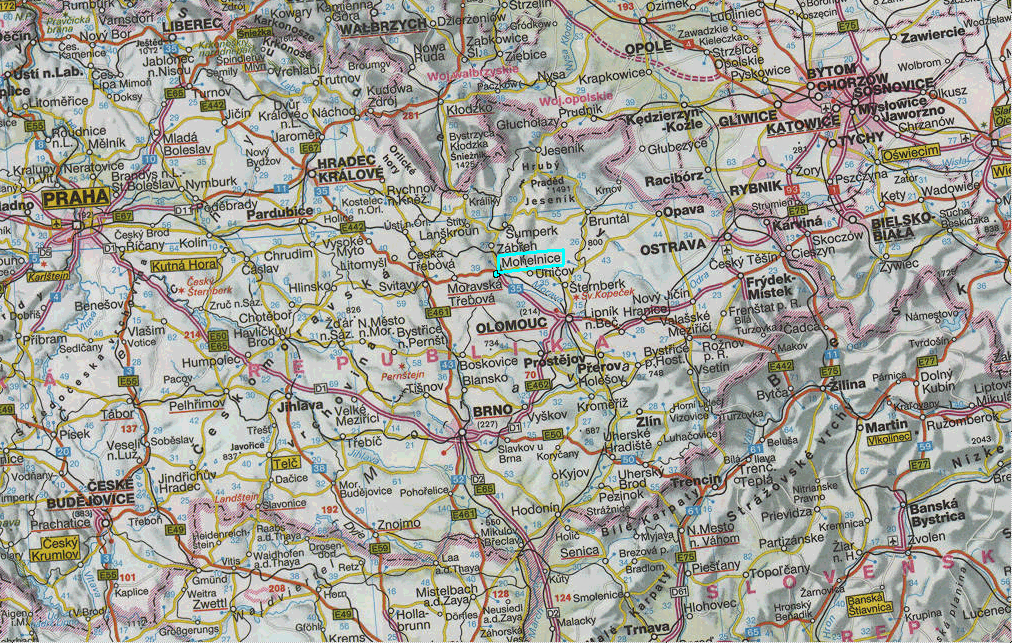 Mapa CR