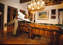 MJ playing billiards