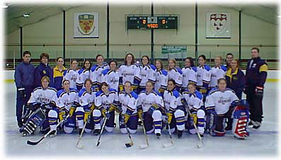 John Abbott College Lady Islanders 1999-2000. I'm the goalie on the left
