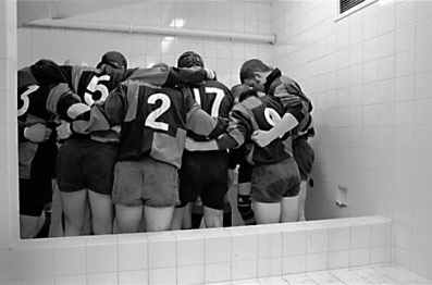 Cowbridge psych themselves up for the big game.