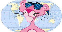 [panther w/world backdrop]