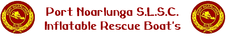 Port Noarlunga S.L.S.C. Inflatable Rescue Boat