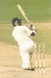 Sanath playing a shot