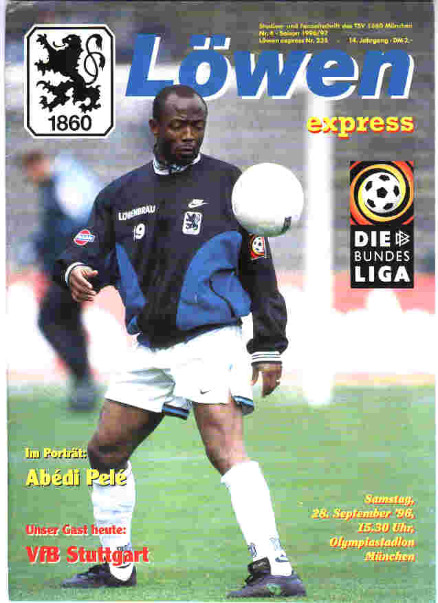 TSV 1860 Munich Match Programme