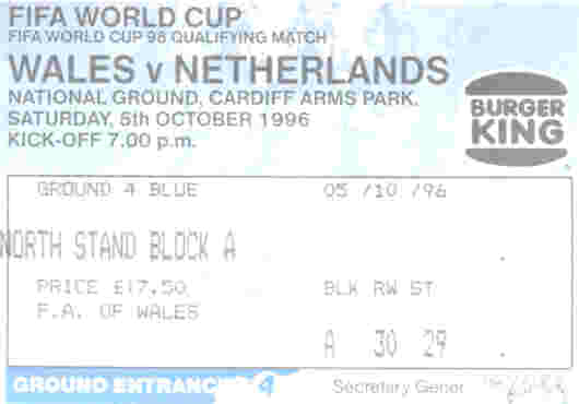 Wales v Netherlands
