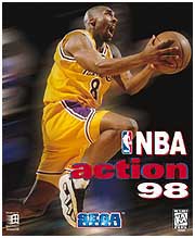 Kobe on the cover of the computergame NBA action '98