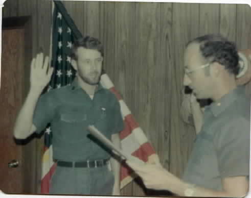  Aj in PR re-enlisting in the Navy for 6 more years 1977