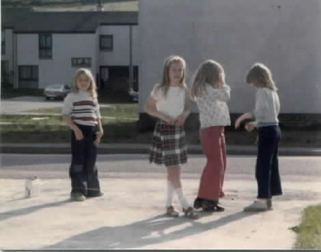  She is 7 1/2 years old here and this is in Scotland.Nice kilt