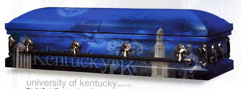 University of Kentucky casket