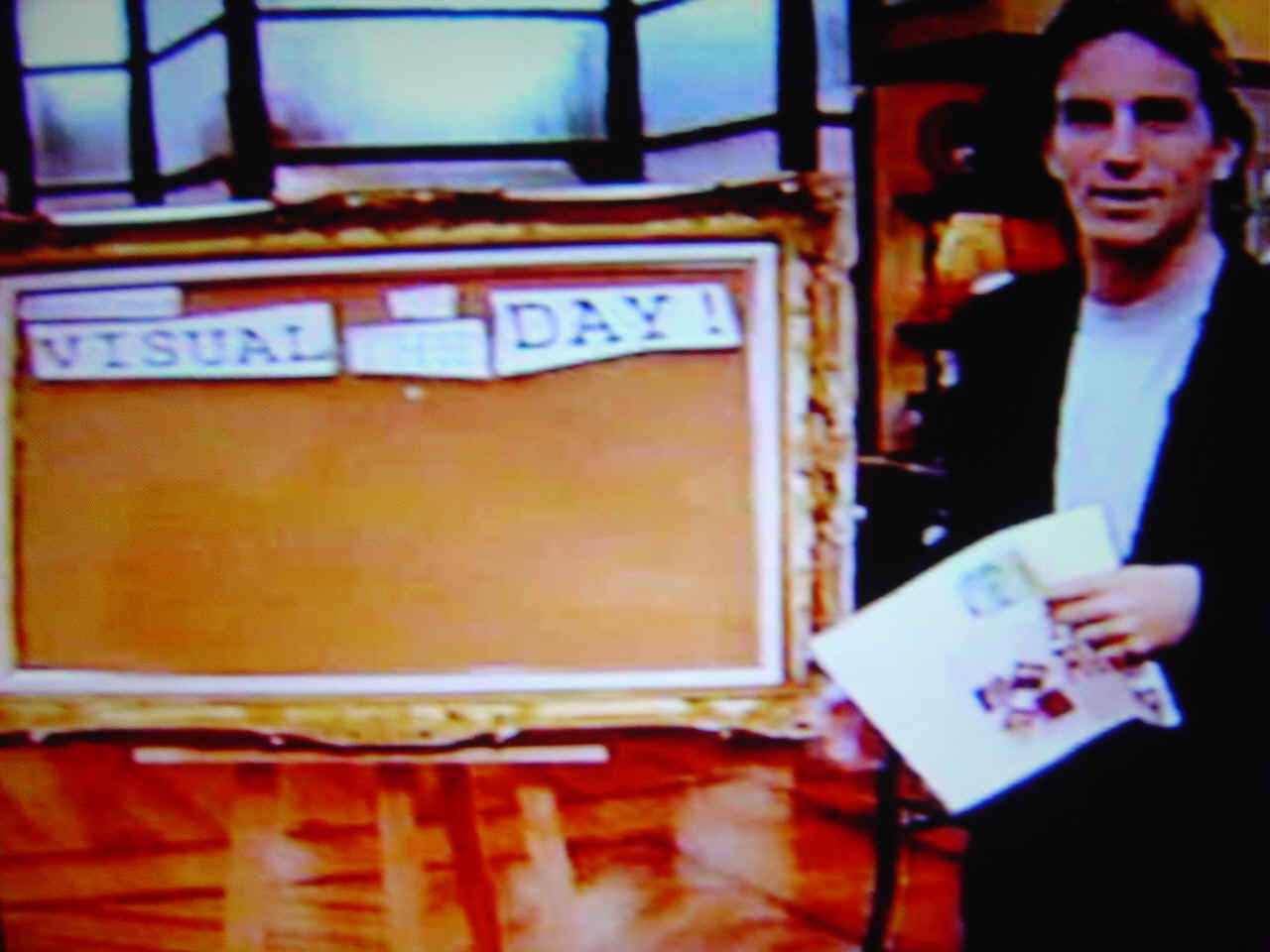 Click to Flashback to 1995: Survivor's Jeff Probst with my drawing