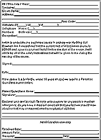 Beginners Application Form - Click here to print