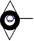 Scope aligned at top of peep