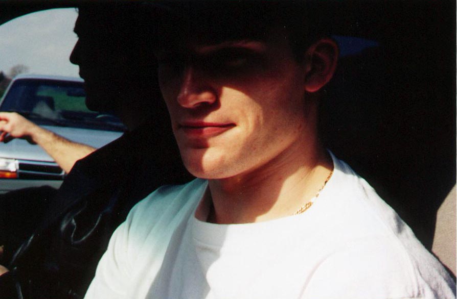 Andy in his Car