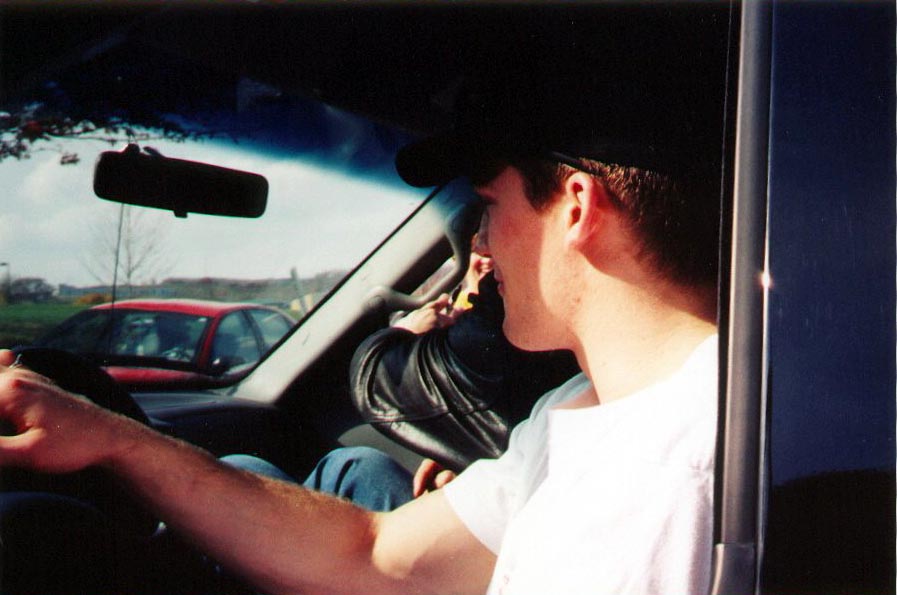Andy in his Car Again