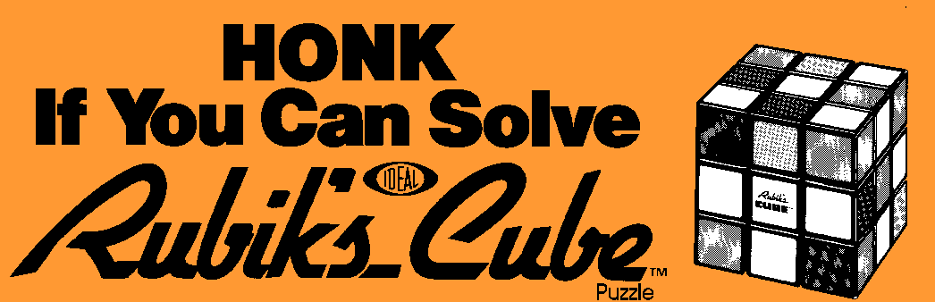 Official Rubik's Cube Bumpersticker