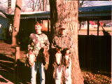 Me and my brother, Jeff with a limit of mallards