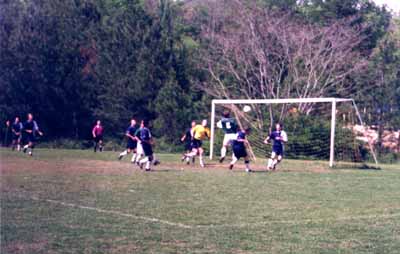 Shelby catches the goalie out of position