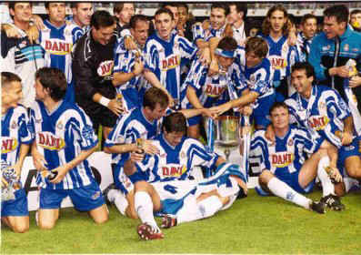 El equipo con la Copa del rey del 2000