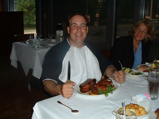 [CB getting ready to dig in]