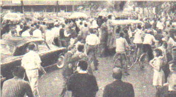1962 por las calles de La Plata en un domingo de futbol