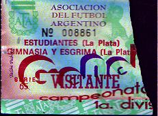 boleta de entrada del clasico#127, cortesia de Victor Diaz