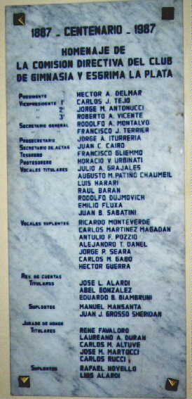 placa del centenarion - 100 aniversario