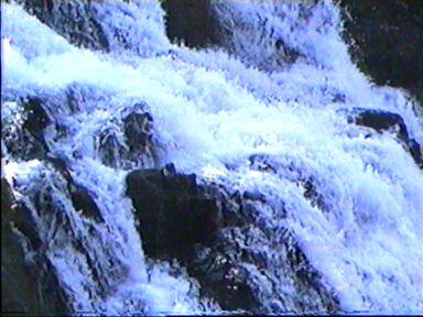 La cascada mas de cerca