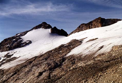 Glaciar del Aneto desde la cresta.