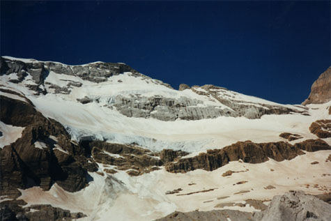 El glaciar desde el balc&oacute;n