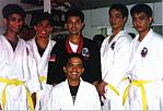 newly promoted aikido trainees